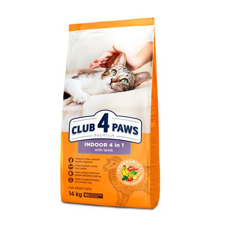 Club 4 Paws קלאב חתולים אינדור 4IN1