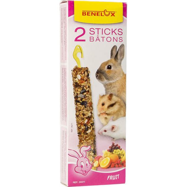 בנלוקס חטיף זרעים למכרסמים פירות 2 מקלות בקופסא