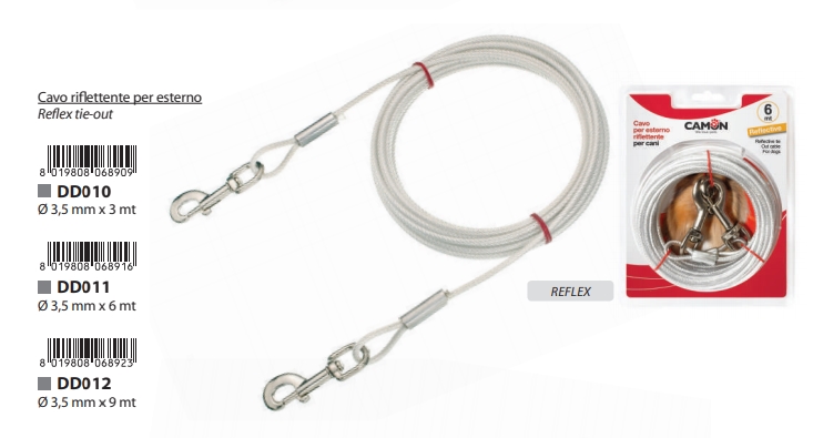 כבל פלדה מצופה 3 מ' 1 יחידה