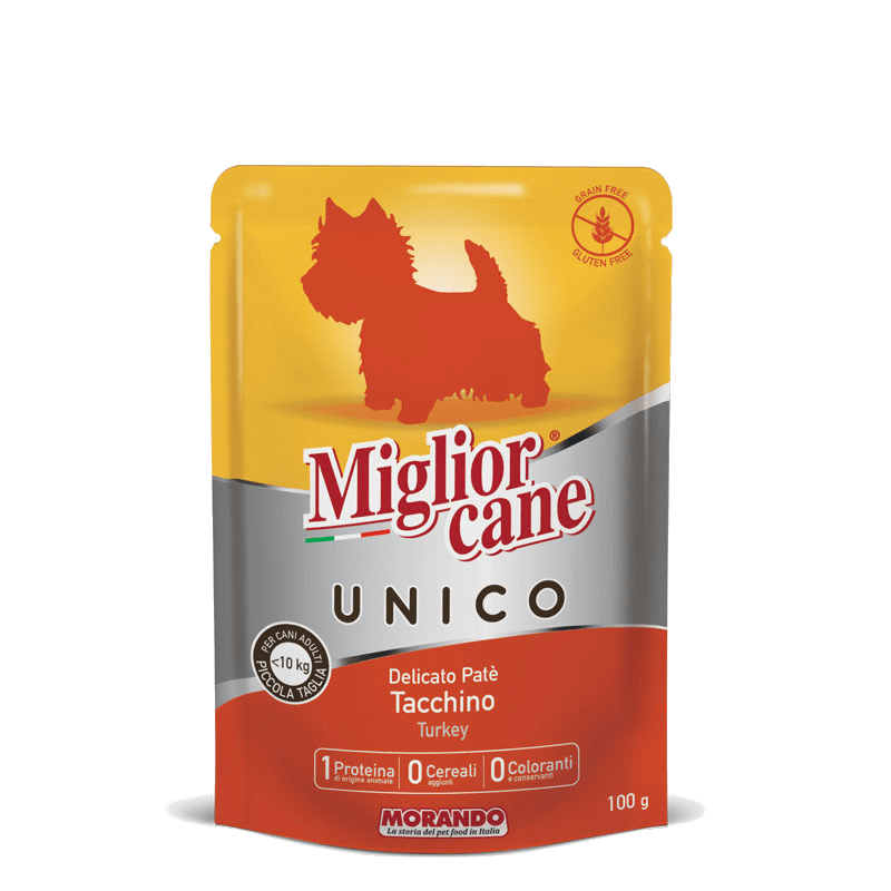 "Migliorgatto" יוניקו פאוץ לכלב 100 גרם