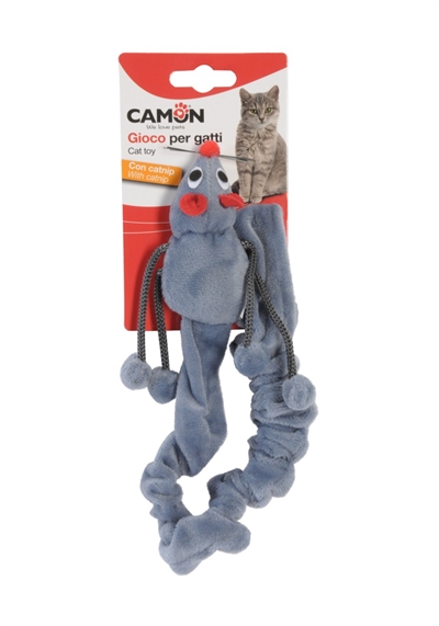 צעצועלחתול עכבר וחבל עם קטניפ 1 יחידה